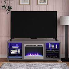 Ameriwood home lumina fireplace tv stand includes a 23 wide fireplace insert and can hold flat paneled tvs up to 70 wide with a maximum weight of 120 lbs. Ameriwood Home Lumina Fireplace Stand For Tvs Up To 70 Graphite Amazon De Kuche Haushalt