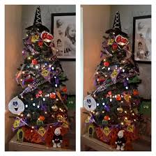 Christmas trees decorated in one color also look stylish. Make A Halloween Tree Crafty Morning