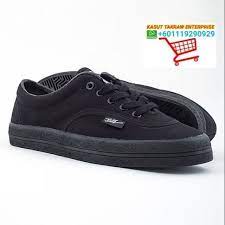 Persatuan peruncit malaysia (mra) menggesa kementerian pelajaran malaysia (kpm) membuat kenyataan dengan jelas berkaitan penggunaan kasut sekolah hitam yang. Pallas 7328 All Black Canvas Shoe School Shoe Work Shoe Kasut Sekolah Kasut Kerja Hitam No Shopee Malaysia