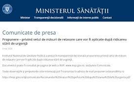 52/2003 privind transparența decizională în administrația publică, casa proiect de ordin pentru prelungirea aplicarii prevederilor ordinului ministerului sanatatii si al presedintelui casei nationale de asigurari de sanatate nr. Institutul NaÅ£ional De SÄƒnÄƒtate PublicÄƒ Propune MÄƒsurile De Relaxare Ce Vor Fi Aplicate DupÄƒ Ridicarea StÄƒrii De UrgenÅ£Äƒ Vezi Documentul Financial Intelligence