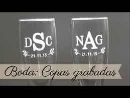 Nuestras gafas añadirán un toque de sofisticación. Copas Personalizadas Iniciales Y Fecha De Boda Youtube