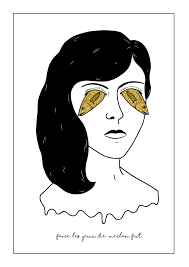 Faire Les Yeux De Merlan Frit Gawk Like An Idiot Illustration By Palmillustrations Expressions Francaises French Illustration Cool Drawings Drawings