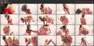 Dominant female devouring tiny creatures - ultimate power