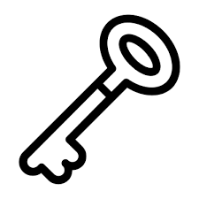 Key Icon Key Security Pass Password Access Door Key Passkey Smart Key Lettering Alphabet Small Drawings Icon
