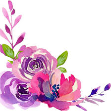 Purple flowers stock photos and images. Ftestickers Watercolor Flowers Border Corner Watercolor Flower Corner Border Clipart Full Size Clipart 3205465 Pinclipart