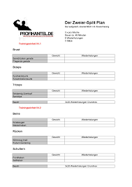 Grundsätzlich sollte sich jeder anfangs einen trainigsplan aufstellen um. Profihantel De 2er Split Trainingsplan Zum Muskelaufbau Fur Dein Training