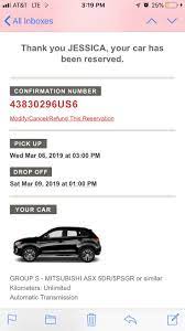 Avis Car Rental Confirmation Avis Car Rental Car Rental Rental