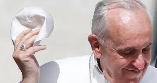 Young American girl steals Pope Francis' hat