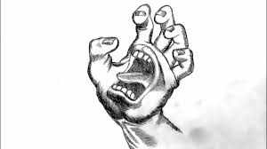 It should begin in the middle of the hand and only stick out of the wrist opening of the glove a few inches. How To Draw A Monster Hand Easy Monster Drawings Youtube