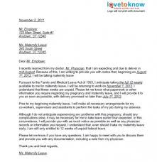 Examples Of Maternity Leave Letters Teacher Maternity Leave Letter Maternity Leave Application Maternity Leave