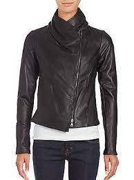 Vince Leather Scuba Jacket Black Size Scuba Jacket Jackets Leather Jacket