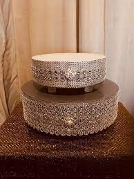 Bling Cake Stands For Wedding Ceremony Cake Stand For Etsy Bling Cakes Wedding Cake Stands Beautiful Cake Stands