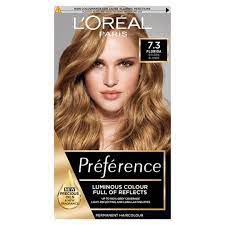 Indians with a cool skin tone could sport a chestnut blonde highlights, mixed in with other blonde tones to add some depth to flat hair. L Oreal Paris Preference 7 3 Honey Blonde Tesco Groceries