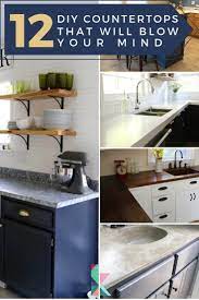 12 Diy Countertops That Will Blow Your Mind Designertrapped Com Inexpensive Countertops Cheap Countertops Cheap Kitchen Countertops