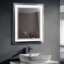 Un miroir salle de bain est testé pour résister à l'humidité. Accessoires De Salle De Bain Miroir Salle Bain Avec Eclairage Integre Led Blanc Froid 6500k Sogoo New Miroir Led Miroir Mural Miroir Lumineux A Led Pour Salle De Bain L60 X H80cm