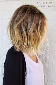 Mid Length Wavy Bob Hairstyle Thick Hair Styles Hair Styles Hair Color Balayage