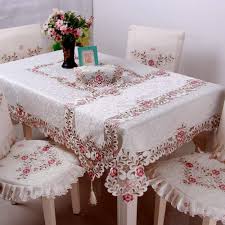 To the floor short side: Round Embroidered Tablecloth Polyester Gray Embroidery Side End Coffee Table 45 Colorcard De