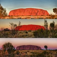 This event often results in a major reddening of the rock a minute before sunset. The Changing Colours Of Uluru At Sunset Australia We Said Go Travel