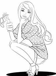 Free, printable coloring pages for adults that are not only fun but extremely relaxing. Su Cara Y Pelo Barbie Coloring Pages Barbie Coloring Cute Coloring Pages