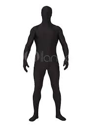 Morph Suit Halloween Black Spandex Zentai Suit Full Bodysuit Costume