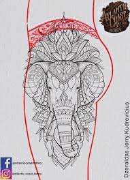 Elefante Idea Del Tatuaje Diseno Tatuaje Del Muslo Mandala De Encaje Del Cordon Del Loto Mandala Elephant Tattoo Elephant Tattoo Design Elephant Tattoo Ideas