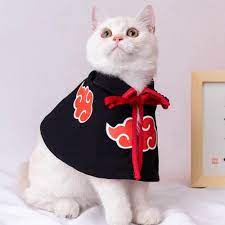 Cat Cloak Anime Ninja Costume Naruto Akatsuki Halloween Pet Clothes Pet Cloak Cosplay Party For Small Dogs Cats Clothing Walmart Com