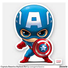 Maybe you would like to learn more about one of these? Captain America Stylized Art Sticker Zazzle Com Captain America Drawing Captain America Art Captain America Wallpaper