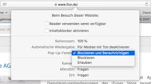 Safari 12 Fur Mac Gezielt Pop Up Fenster Fur Einzelne Webseiten Erlauben Ifun De
