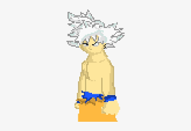 Only after witnessing the death of android 16 and the brutalization of his family and friends by cell and the. Ultra Instinct Goku Pixel Art Mastered Ultra Instinct Png Image Transparent Png Free Download On Seekpng
