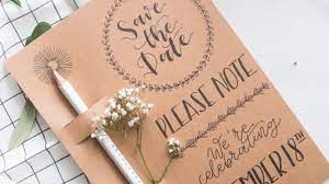 Here, we're going to create a save the date and show you how easy it is to transform it to fit your specific wedding theme. Save Date Card Diy Tutorial Staedtler Youtube