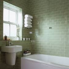 Contemporary Neutral Scheme Small Bathrooms Ideas Housetohome Co Uk Green Bathroom Green Tile Bathroom Light Green Bathrooms