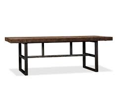 Adria parquet style solid acacia wood luxury industrial dining table + grey legs. Buy Griffin Reclaimed Wood Dining Table Online Pottery Barn Uae