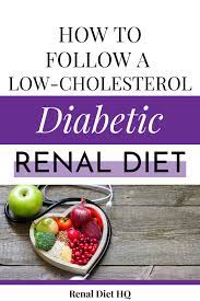 I Need A Low Cholesterol Diabetic And Pre Dialysis Diet Help Renal Diet Menu Headquarters Kidney Disease Recipes High Cholesterol Diet Low Cholesterol