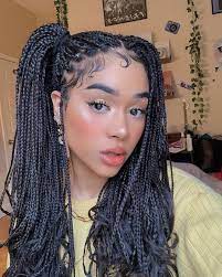 Which Box Braid Style Is Your Fav 1 2 3 4 5 6 Or 7 Keeahwah Curlypearls Hudabeauty Curly Hair Inspiration Hair Styles Hair Inspiration