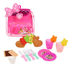 Disney Minnie S Happy Helpers Picnic Set Pink Minnie Mouse Backpack Minnie Mouse Bow Picnic Set