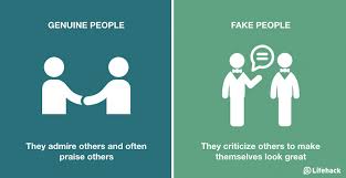 The protection of yourself or another person is not considered a genuine reason. Fake Vs Genuine People 8 Ways To Identify Them Bored Panda