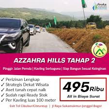 Harga tiket gunung batu jonggol. Dijual Tanah Murah Pinggir Jalan Kavling Az Zahra Hills Jonggol Bogor Jualany