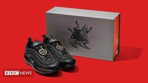 Lil nas x has not yet given an official statement, but tweeted a series of memes mocking the lawsuit. Satan Shoes To Be Recalled As Nike Agrees To Settle Lawsuit Bbc News