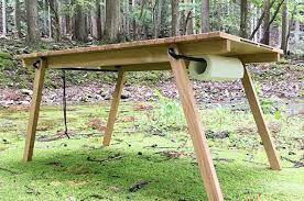 クオリティの高さに脱帽 満を持して開発した 機能美 をもつローテーブルが登場 アウトドア通信 316 camp hack キャンプハック ローテーブル アウトドア テーブル 自作 キャンプ用テーブル