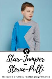 Kinder wollen gemütliche kleidung, in der sie spielen und toben können, egal ob im kindergarten und in der schule. Colorblock Sweatshirt Mit Stern Fur Kinder Freebook Nahtalente Schnittmuster Pullover Kinder Pullover Schnittmuster Kinder
