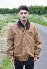 Vintage Brown Carhartt Workwear Jacket From Headlock Vintage Carhartt Workwear Mens College Fashion Jackets