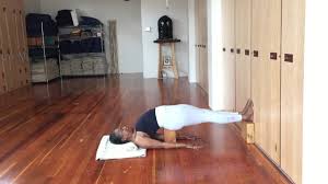 Jaki Nett Teaches Setu Bandha Sarvangasana Bridge And Viparita Karani Iyengar Yoga Iyengar Iyengar Yoga Yoga Youtube