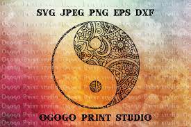 Download Yin Yang Svg Zentangle Svg Peace Svg Mandala Svg Cricut By Ogogo Print Thehungryjpeg Com
