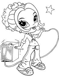 Make sure the check out the rest of our shapes coloring pages. Glamour Girl Singing Coloring Page Free Printable Coloring Pages For Kids