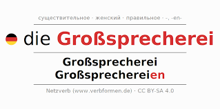 Image result for Großsprecherei
