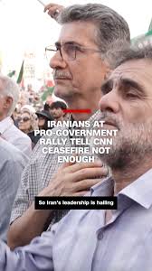 Iran's missile barrage toward a US military base in Qatar was, to Iranians  at a pro-government rally in Tehran, a show of military strength. CNN's  Fred Pleitgen reports from the streets of