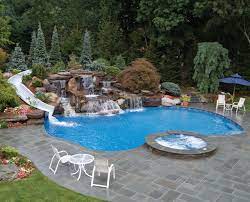 See more ideas about backyard, backyard pool, pool landscaping. Custom Pool Slides Fiberglass Residential Water Slides At Dolphin Waterslides