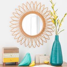 Wanddekoration Miroir En Bambou Deco Murale Deco