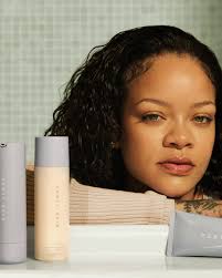 Rihanna's skincare routine ✨save this post✨ ↴ 🧼 #TotalCleansr  Remove-It-All Cleanser 🌟 #FatWater Milky Toner Essence with hyaluronic  acid to hydrate and strengthen your skin barrier 💜 #HydraVizor Invisible  Moisturizer SPF 30