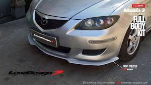 mazda 3 bk lenzdesign bodykit spoilers 2003 2004 2005 2006 2007 2008 2009 mazda 3 mazda mazda 3 sedan